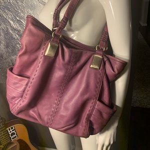 B. MAKOWSKY purple leather bag